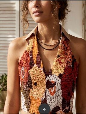 Milk and Honey Bohemian open Back top size M